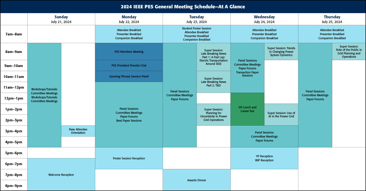 Program IEEE PES General Meeting